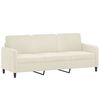 vidaXL Sofa Set Cream Velvet (100% polyester), metal, plywood Large