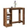 vidaXL Bar Table Old wood Engineered wood 48.8 x 18.1 x 40.7 in