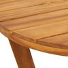 vidaXL Patio Side Table Round Ø15.7x15.7" Solid Wood Acacia
