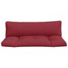 vidaXL Pallet Cushion Set of 2 Wine red 100% polyester Standard