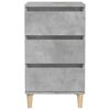 vidaXL Bedside Cabinet Concrete Grey Engineered Wood Medium
