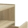 vidaXL Wall-mounted Bedside Cabinet Sonoma oak Engineered wood Medium