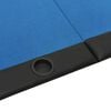 vidaXL Poker Table Blue Engineered wood, felt, artificial leather, steel