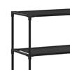 vidaXL Storage Rack Black Iron, Non-woven fabric 21.1 x 11.0 x 56.3 in