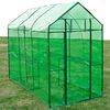 vidaXL Greenhouse Green Powder-coated steel, PVC XL Lightweight