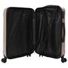 vidaXL Suitcase 3 pcs Rose Gold 19.69 x 12.20 x 30.71 in ABS Plastic