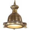 vidaXL Pendant Lighting Brass Aluminum 9.8 in diameter, 54.7 in height