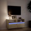 vidaXL TV Wall Cabinet Sonoma Oak Engineered Wood 39.4 in length