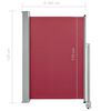 vidaXL Side Awning Red Polyester with PU coating 47.2 x 118.1 in