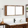 vidaXL LED Mirror Cabinet Old wood 100 x 12 x 45 cm Engineered wood