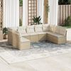 vidaXL Garden Sofa Set Beige, Cream White