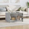 vidaXL Coffee Table Concrete Grey Engineered Wood, Glass Medium