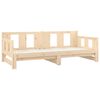 vidaXL Pull-out Day Bed without Mattress Solid Wood Pine 0.8x(90x190)"
