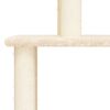 vidaXL Cat Tree Cream Engineered wood, plush, sisal 58.7 in Cat Tree