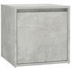 vidaXL Hallway Furniture Set Concrete grey Engineered wood, acrylic