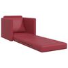 vidaXL Sofa Bed Wine Red 29.13 x 30.31 x 31.89 in Artificial Leather
