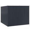vidaXL Garden Shed Anthracite Galvanized Steel Medium Garden Shed
