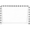 vidaXL Soccer Goal 118.1"x78.7"x35.4" Metal Black and White