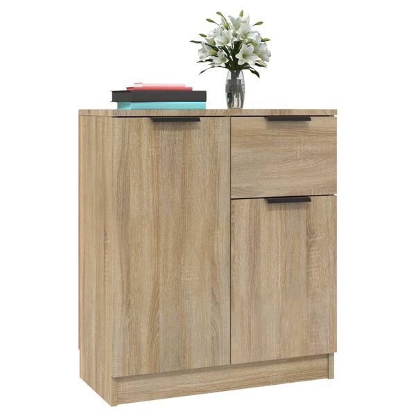vidaXL Sideboard Sonoma oak 23.6"x11.8"x27.6" Engineered Wood