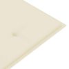 vidaXL Bench Cream Solid eucalyptus wood, Fabric (100% polyester) 59.1 in