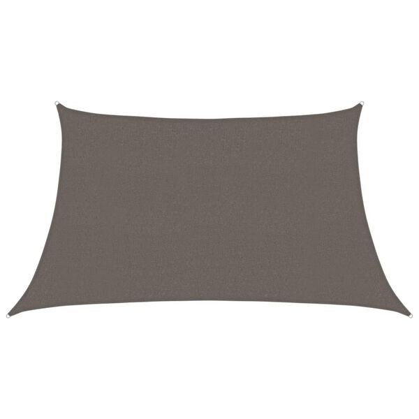 vidaXL Sunshade Sail 1.75 oz/ft² Anthracite 3/4x6.6' HDPE