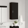 vidaXL Bathroom Wall Cabinet TULUM Black 14.57 x 9.65 x 33.86 in