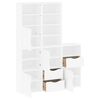 vidaXL Side Cabinet White Solid Pine Wood, Engineered Wood Medium