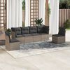vidaXL Garden Sofa Set Grey, Dark Grey