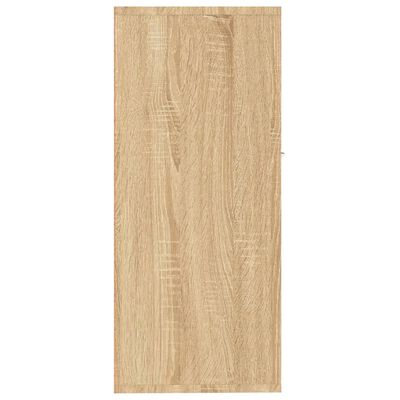 vidaXL Sideboard Sonoma Oak 34.6"x11.8"x27.6" Engineered Wood