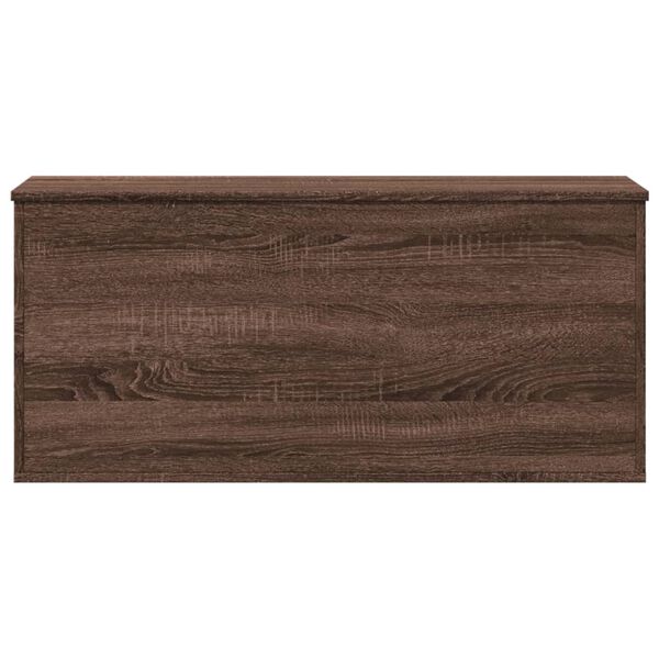 vidaXL Storage Box Brown Oak Engineered Wood Medium Rectangular Modern