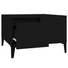 vidaXL Coffee Table Black Engineered wood, metal Medium Coffee Table