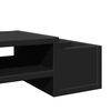 vidaXL Monitor Stand with Storage Black 39.4x10.6x5.9" Engineered Wood