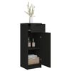 vidaXL Bathroom Cabinet Black Engineered wood Medium Bathroom Cabinet