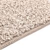 vidaXL Anti-slip Bath Mat Cream 19.7" x 31.5" PP