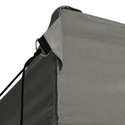 vidaXL Professional Folding Party Tent with 3 Sidewalls 9.8'x13.1' Steel Anthracite
