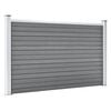 vidaXL Garden Fence WPC 343.3"x41.7" Gray