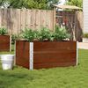 vidaXL Garden Planter Brown Solid pine wood 47.2 x 31.5 in Stackable