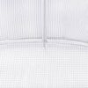 vidaXL Greenhouse White Polyethylene mesh fabric and galvanized steel