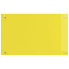 vidaXL Kitchen Backsplash Yellow 31.50 x 19.69 x 0.24 in