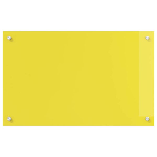 vidaXL Kitchen Backsplash Yellow 31.50 x 19.69 x 0.24 in