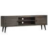 vidaXL TV Cabinet Brown Mango Wood 55.1 x 11.8 x 17.7 in TV Cabinet