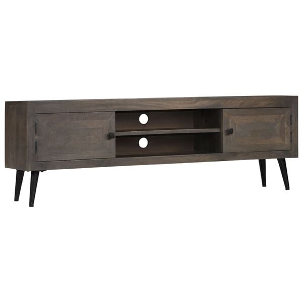 vidaXL TV Cabinet Brown Mango Wood 55.1 x 11.8 x 17.7 in TV Cabinet
