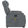 vidaXL Stand Up Massage Recliner Chair Grey