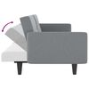 vidaXL Sofa Bed Light grey Fabric (100% polyester), plywood, plastic Large