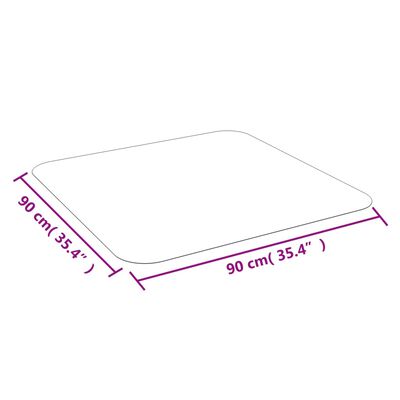 vidaXL Floor Mat for Laminate or Carpet 35.4"x35.4"
