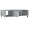 vidaXL Coffee Table Concrete Grey Engineered Wood, Iron Medium