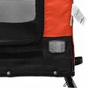 vidaXL Pet Bike Trailer Orange and Black Oxford Fabric, Iron, PVC Small