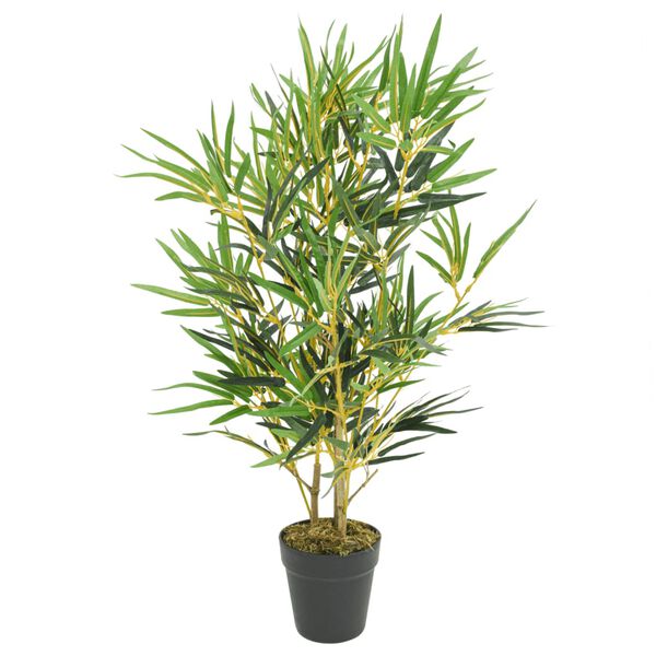 vidaXL Artificial Bamboo Tree Green Textile fiber, Bamboo, Plastic Medium