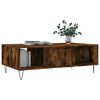 vidaXL Coffee Table Smoked Oak Engineered wood, iron Medium Coffee Table