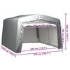vidaXL Tent Steel Grey PE and Galvanized Steel Large UV-Resistant